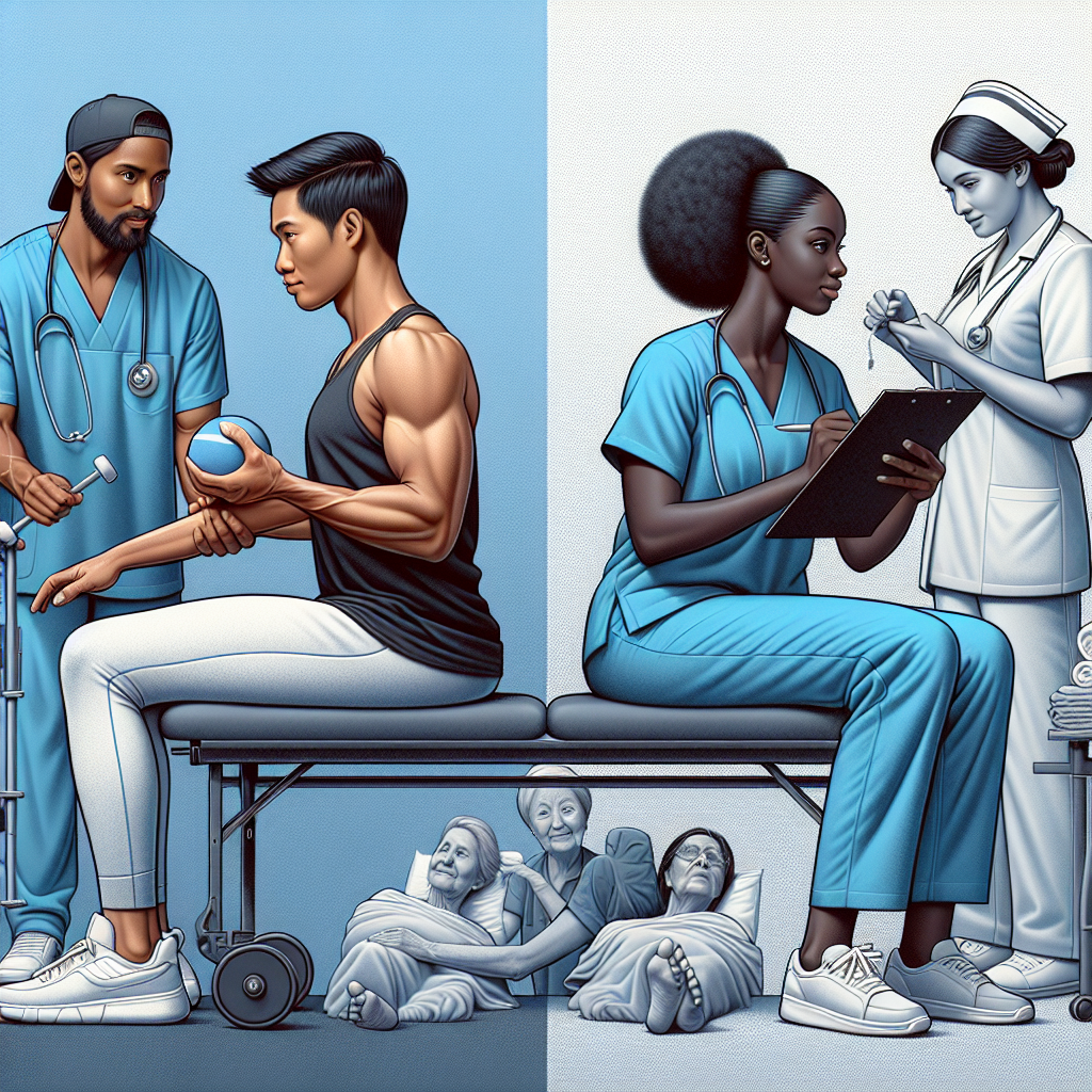 Choosing Between Physical Therapy and Nursing Careers: A Battle of Healthcare Gladiators – Stern Therapy Offers Top PT Careers